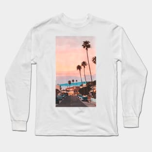 Pink Vintage California Long Sleeve T-Shirt